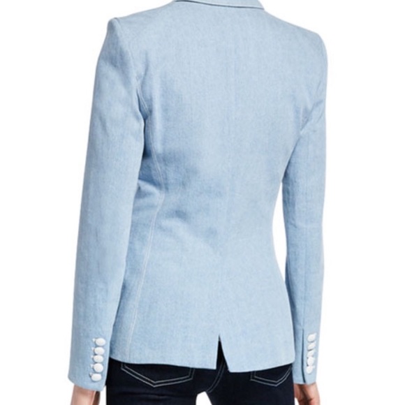 Veronica Beard Miller Dickey Denim Blazer Jacket 4 - Picture 4 of 11